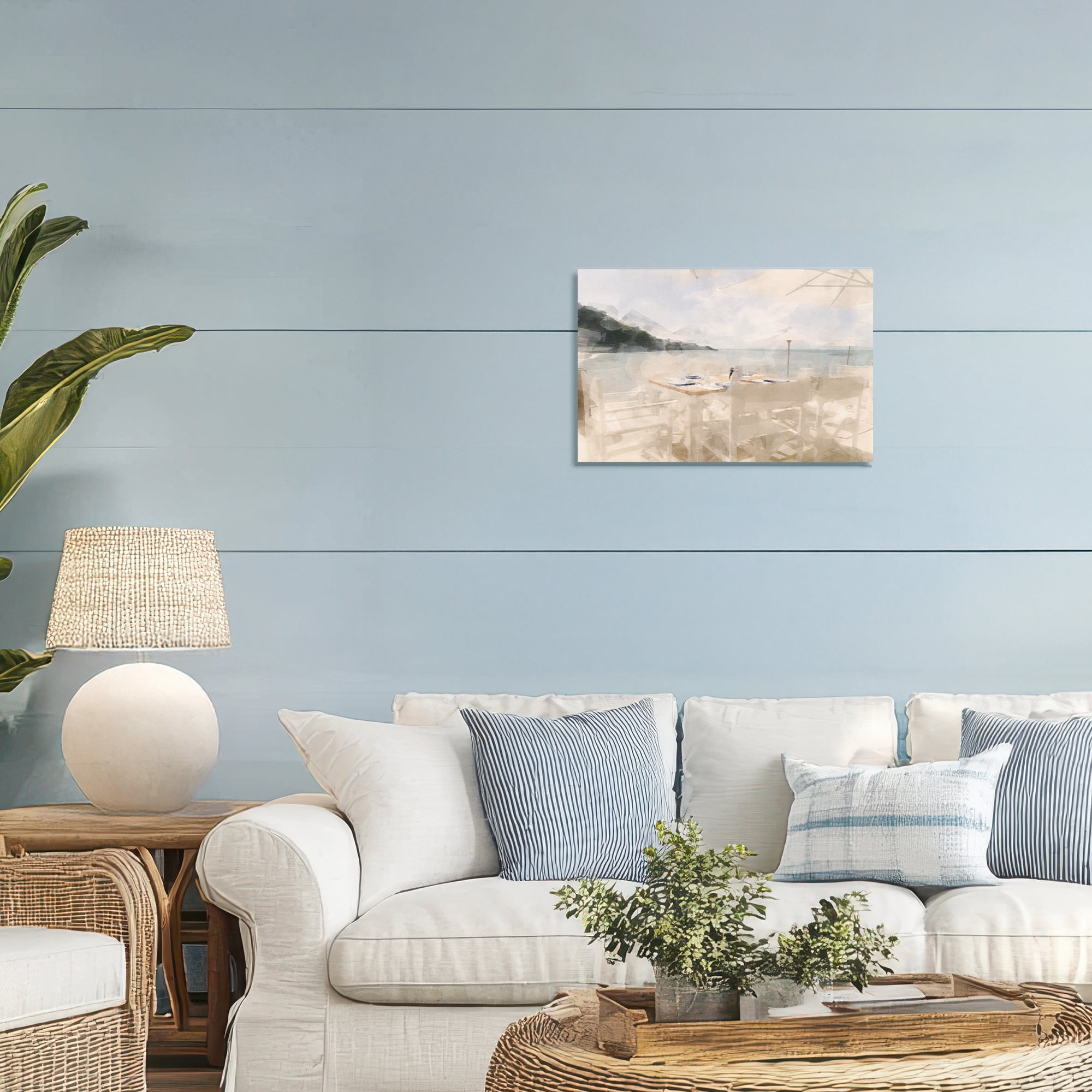 Stupell Industries Table By The Sea Canvas Wall Art, design by Noah Bay
