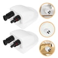 thumbnail image 6 of FRCOLOR 2pcs Solar Cable Entry Gland Waterproof Double Cable Connector Cover Dual Wire Entry Housing For Solar Panels Roof Wire Entry Glands, 6 of 8