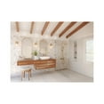 thumbnail image 3 of Hansford Collection One-Light Vintage Brass Clear Glass Farmhouse Bath Vanity Light, 3 of 14