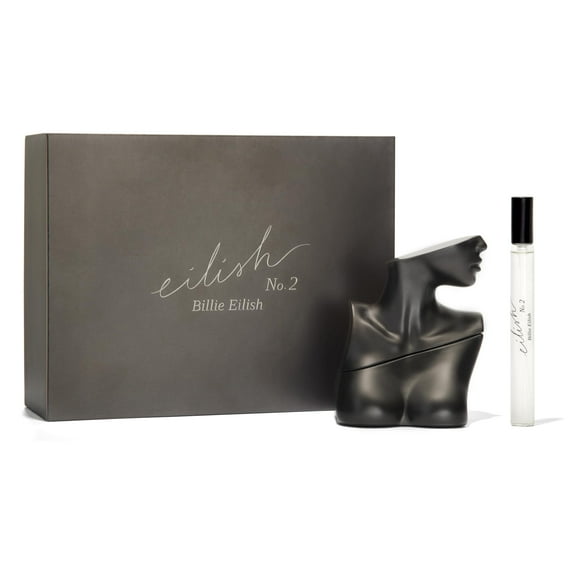 Billie Eilish No. 2 Eau de Parfum Set de regalo con fragancia para mujer, fragancia amaderada + floral, notas de flor de manzano, flor de amapola silvestre y palo santo, el juego incluye 3.4 onzas líq