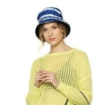 thumbnail image 5 of Empire Cove Tie Dye Stripes Bucket Hat Reversible Fisherman Cap Women Men Navy, 5 of 5