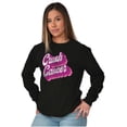thumbnail image 4 of Breast Cancer Awareness Crush Cancer Women's Long Sleeve T Shirt Brisco Brands X, 4 of 6