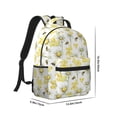 thumbnail image 2 of Yiaed Sweet Honey Print School Backpack College Backpack Daypacks for Students High School Spacious and Durable Daypack for Work and Travel-One Size, 2 of 6
