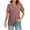 Purple, variant on Women's Summer Shirts Knit Short Sleeved Waffle Top Solid Color V-Neck Button Up Henley Shirt Women Casual Loose Daily Basic Blouses Pullover Top Purple L