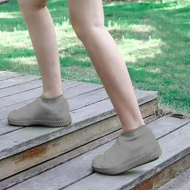 Feltree Couvre-Chaussures Réutilisables Imperméables Antidérapants pour la Pluie et la Neige Activités de Plein Air Surchaussures Élastiques pour Hommes et Femmes