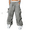 Gray, variant on Men's Cargo Pants Casual Parachute Baggy Loose Fit Hip Hop Harem Pants Unisex Street Y2K Drawstring Trouser with Pockets