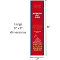 thumbnail image 2 of Christian Military Bookmark | Page Marker Divider | U.S. Marine Corps with Bible Verse Ephesians 6:11 | Put on The Full Armor of God (Pack of 4), 2 of 4