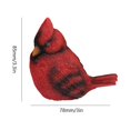 thumbnail image 2 of Decoración navideña artesanía de pájaros para decoración de fiestas festivales de Navidad (sin cordón) rojo, 2 of 3