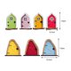 thumbnail image 1 of Decorativa Madera miniatura hada enana ventana puerta árbol patio gnomo escultura (4 piezas), 1 of 7