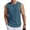 Navy Blue, variant on Mens Tank Top Round Neck Sleeveless Muscle Shirts Lightweight Summer Beach Textured Black Tee