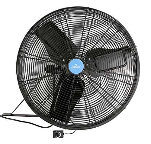 ILIVING 14-inch Wall Mount Outdoor Fan Misting Kit Sold Separately 