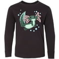 thumbnail image 3 of Inktastic Cute Axolotl Swimming with Bubbles Long Sleeve Youth T-Shirt, 3 of 5