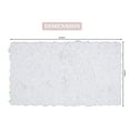 thumbnail image 3 of Home Weavers Bell Flower Collection Bathroom Rug 100% Cotton Tufted Bath Rugs, Soft Absorbent Bath Rugs, Non-Slip Bath Mats, Machine Washable, Bath Mats for Bathroom Floor, 24"x40" Rectangle, White, 3 of 9