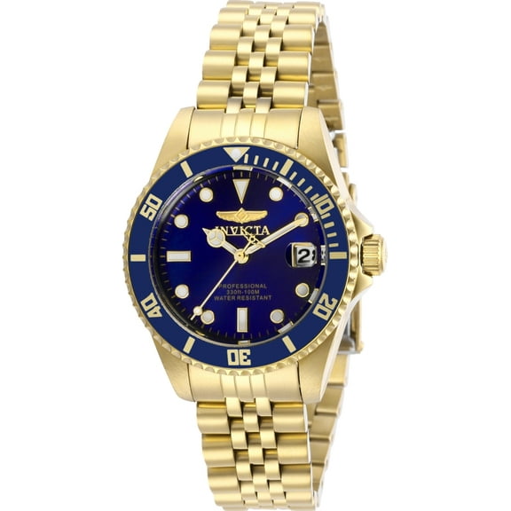 Invicta Women's 29191 Pro Diver Quartz 3 Hand Blue Dial Watch