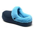 thumbnail image 5 of Pandaie Mens Womens Lined Clogs Unisex Winter Fleece Walking Garden Shoes Non Slip Fuzzy Plush Mules Footwear Blue 9.5, 5 of 7