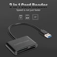 thumbnail image 1 of MesaSe 3 in 1 Memory Card+TF Card+CF Card USB3.0 Reader for PC Desktop Laptop Tablet, 1 of 7