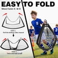 thumbnail image 5 of BOHEN 5x3ft Portable Soccer Goal for Kids Backyard with Carry Bag - Easy Folding Lightweight Fun for Outdoor Indoor Training Games for Teen Youth Adult (Black, 5x3 FT, 1 Pack), 5 of 9