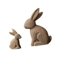 thumbnail image 3 of 2 piezas Estatuas de de Pascua Ornamento de madera Colección de regalos Decoración de regalos Animales Figurado para mesa de mesa de oficinas, 3 of 9