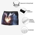 thumbnail image 3 of Yiaed Fox Couple Print Men's Soft Cotton Boxer Shorts Breathable Boxers Underwear Moisture-Wicking Underwear Stretch Boxer Briefs for Man-Large, 3 of 5