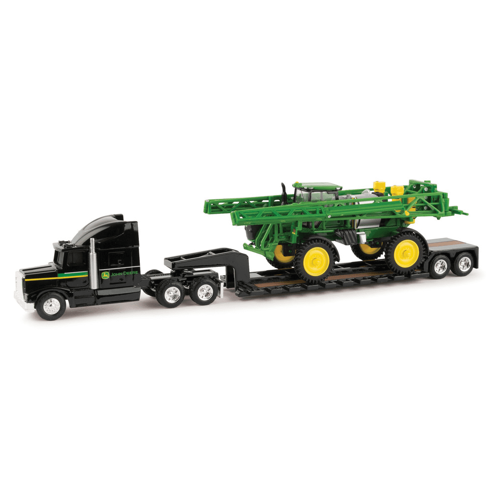 John Deere 164 Scale R4038 Sprayer with Semi & Lowboy Trailer