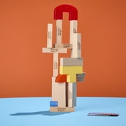 Jenga: Downfall Expansion, Funky Blocks, Family Party Games, Ages 6+ (Requires Jenga Game)