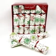 thumbnail image 4 of Robin Reed English Holiday Christmas Crackers, Pack of 12 - 10" Multi Glitter Snowflake, 4 of 6