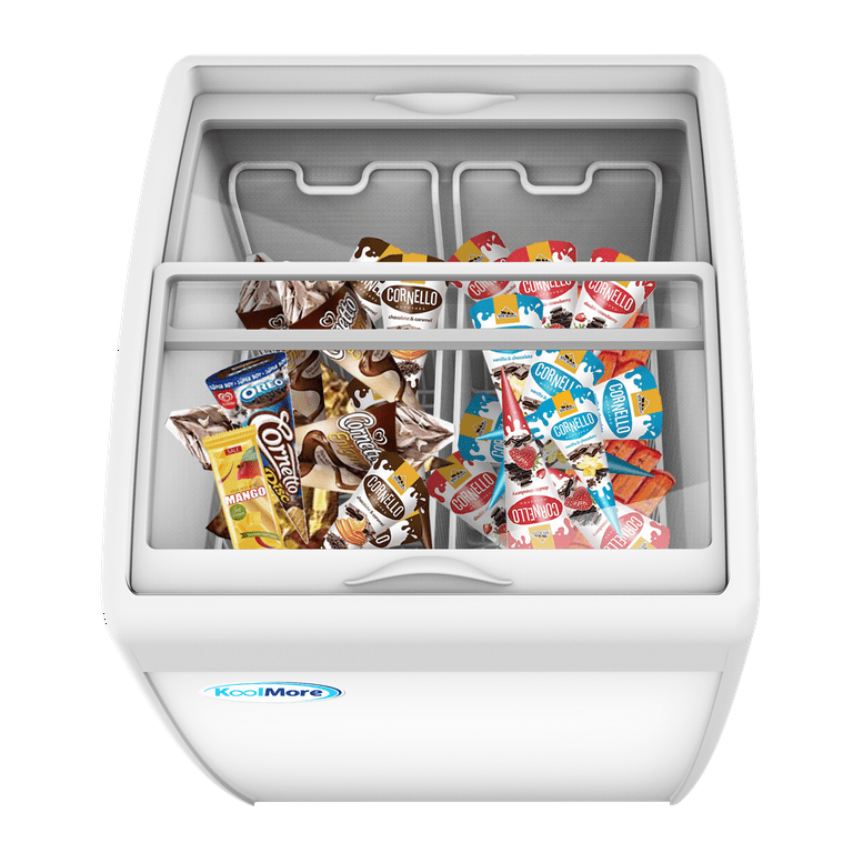 KoolMore 26 in. Display Ice Cream Freezer - 5.7 Cu. ft. 