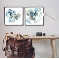 thumbnail image 2 of Stupell Industries Contemporary Blue Squiggle Composition Graphic Art Black Framed Art Print Wall Art, Set of 2, Design by June Erica Vess, 2 of 7