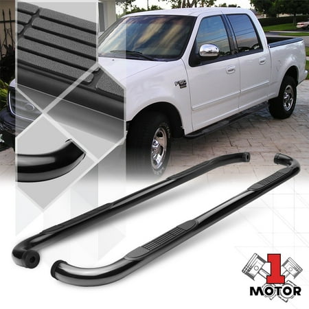 Black 3 Side Step Nerf Bar Running Board For 01 03 Ford