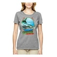 thumbnail image 2 of Tarpon Extreme Womens Graphic T-Shirt, Heather Grey, Medium, 2 of 3