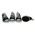 thumbnail image 4 of Pet Life ® 'Extreme-Skater' Canvas Casual Grip Pet Dog Shoes Sneakers - Set Of 4, 4 of 4