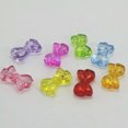 thumbnail image 5 of EOEMY 50 Mixed Color Transparent Acrylic Bowknot Bows Charm Beads 18mm Diy Earring, 5 of 6