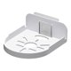 thumbnail image 3 of Estante de pared flotante acrílico, estante para cámara, estantes colgantes, organizador, enrutador, estante para dormitorio, ventanas, hogar, oficina Blanco CUTICAT Estante de soporte flotante, 3 of 7