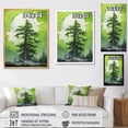 thumbnail image 4 of Designart "Vibrant Neon Green Redwoods I" Tree Redwood Floater Framed Canvas Wall Art, 4 of 5
