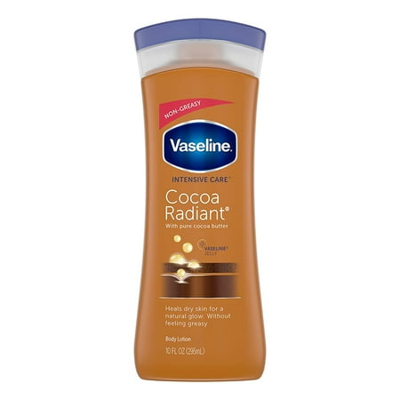 Vaseline Intensive Care Cocoa Butter Radiant Body Lotion, 10 oz