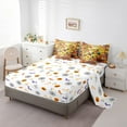 thumbnail image 3 of Welcome Fall Autumn Comforter Set, Thanksgiving Autumn Maple Tree Birds Bedding Kids Fall Thanksgiving Full Bed Set + Flat Sheet + Fitted Sheet + 2 Pillowcases + 2 Throw Pillow Covers, 3 of 5