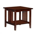 thumbnail image 1 of Linon Table d'Appoint Mission en Bois Finley Marron, 1 of 10