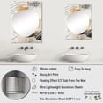 thumbnail image 4 of Designart "Black Twilight Dream Collage III" Abstract Collages Oversized Wall Mirror - Modern Abstract Bedroom Wall Mirror Large - Multiple Color Options, 4 of 6