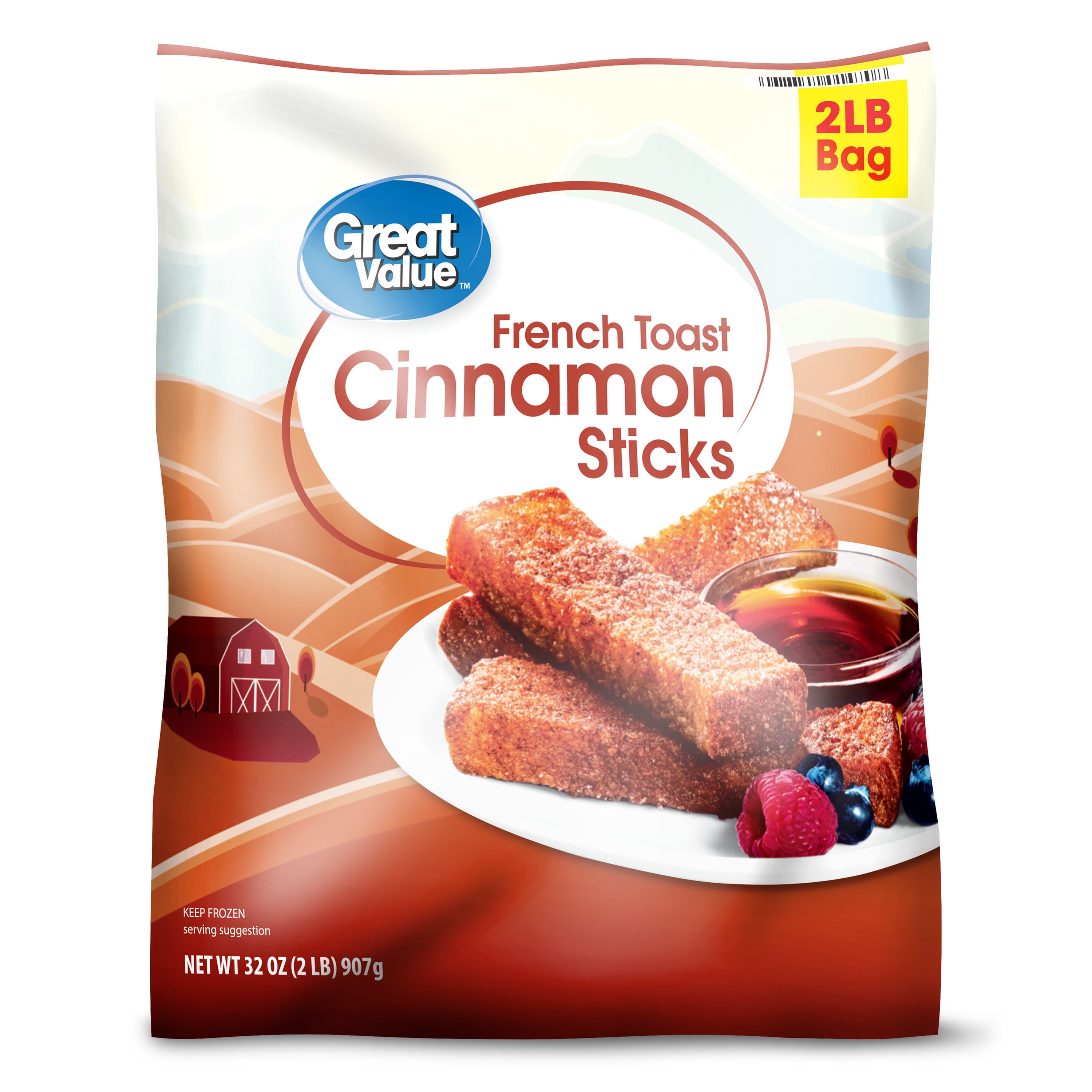 Great Value Cinnamon French Toast Sticks, 20 oz Frozen   Walmart.com
