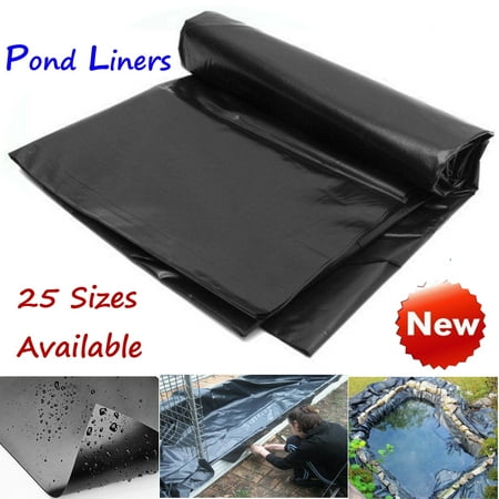 On Clearance 8-20 ft Durable Fish Pond Liner Gardens & Patio Pools PVC Membrane Reinforced