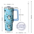 thumbnail image 2 of 30oz Classic Red and Green Plaid Christmas Tumbler with Handle, Holiday Coffee Mug Stainless Steel, Winter Festive Cup, Xmas Gifts for Women Men, 2 of 5