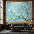 thumbnail image 6 of Almond Blossom Tree in Impressionist Blue Sky, Peaceful Boho for Nature Lovers, Floral Botanical Wall Art, Wedding Gift, Tapestry Wall Hanging for Bedroom and Living Room, 6 of 7