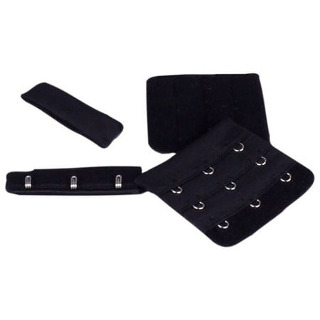 

Porcelynne Black Bra Hook and Eye Replacement Closure with Silver Hardware - 3 Rows - 2 1/4 Wide - 100 Pairs