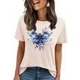 thumbnail image 2 of Women's Tops Under $5 XL Printed Short Sleeved T-shirt, 2 of 4