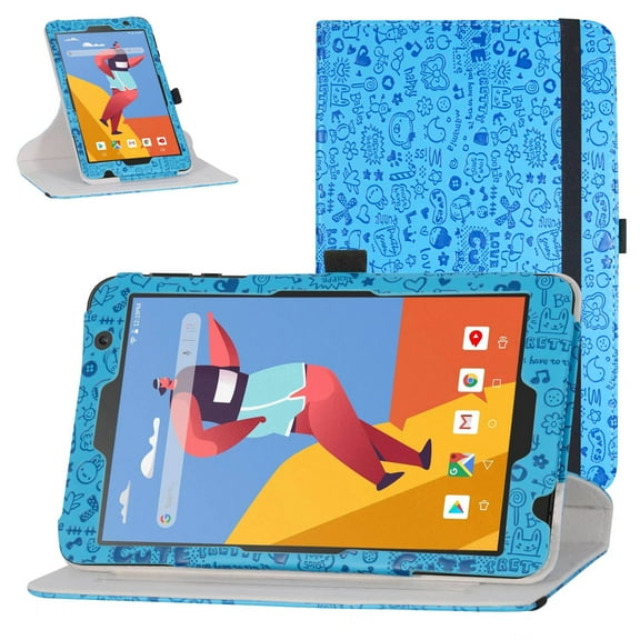 Labanema 8" VANKYO MatrixPad S8 Tablet Case, 360 Degree Rotary Stand 8" VANKYO MatrixPad S8 Tablet Cover, Anti Scratch Waterproof Protective Case for 8" VANKYO MatrixPad S8 Tablet (Blue)