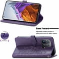 thumbnail image 3 of for Xiaomi Mi 11 Pro 6.81 inch Wallet Case,Mandala Embossing PU Leather Girls Phone Case with Credit Card Holder & Hand Strap Flip Folio Closure Protective Cover for Mi 11 Pro MTL Purple, 3 of 8