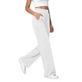 thumbnail image 6 of Sunnin Women High Waist Corduroy Wide Leg Pants Casual Stretchy Cotton Lounge Pants with Pockets, 6 of 9