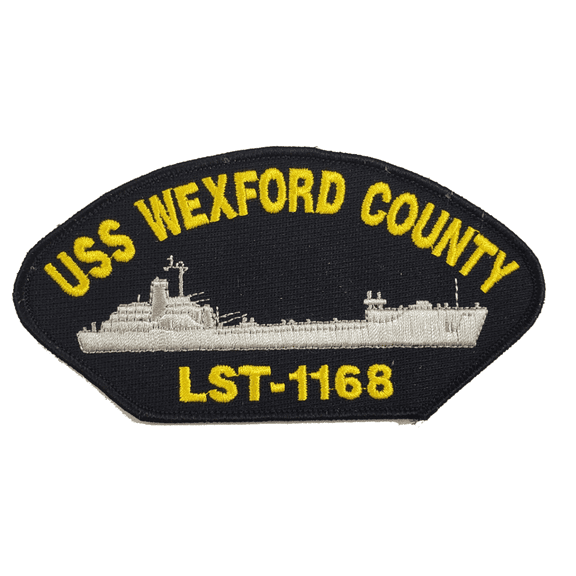 USS Wexford County LST-1168 Ship Patch - Great Color - Veteran Owned Business