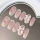 thumbnail image 1 of Uñas Postizas Cortas Rubor Arco Princesa Hecho A Mano Gao Jiahui Unisex, 1 of 1