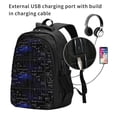 thumbnail image 2 of Fotbe Mathematica Science Mochila con Estampado y Puerto USB para Hombre y Mujer, Mochila Antirrobo, Mochila de Viaje, Mochila Escolar, Mochila Universitaria, 2 of 7